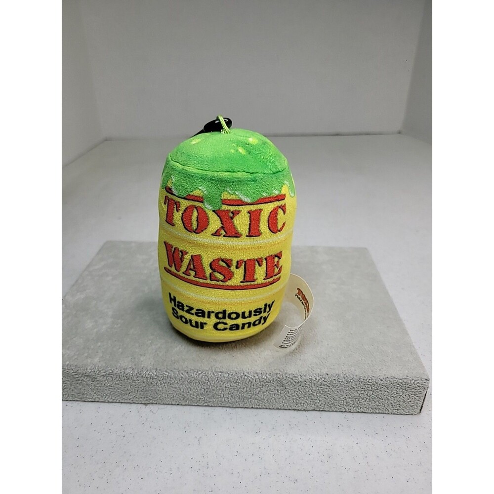 Toxic Waste Hazardously Sour Candy Keychain Clip On  Slime Licker Plush 5"